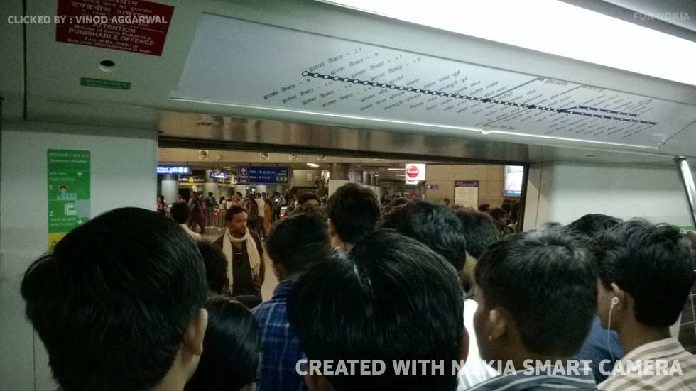 Lines between various income groups, castes, religions are blurred and people almost fall in ranks to catch the metro.