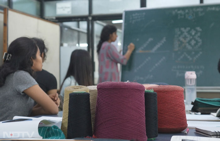 A classroom is a place of learning where ideas aren't restricted within the four walls. Every classroom is different like the National Institute of Design (NID) in Ahmedabad where one can find creativity and motivation from anywhere. Right within this world of ideas is the world of materials, in which the students engage at the level of design - thinking, questioning, and reimagining the ways in which we have come to know them. And one such space of exploration is the textile lab at NID.