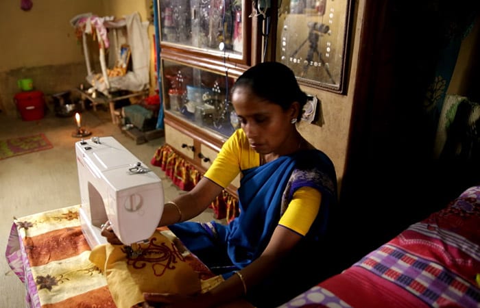 Gouri Debnath from Tripura, chosen by SIDBI under their entrepreneurship support scheme, was given SIDBI grant using which she bought sewing machines and expanded her enterprise.