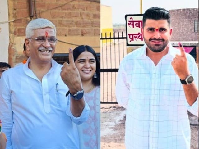 Photo : राजस्थान में लोकसभा चुनाव के दूसरे चरण में दिग्गजों ने डाले वोट