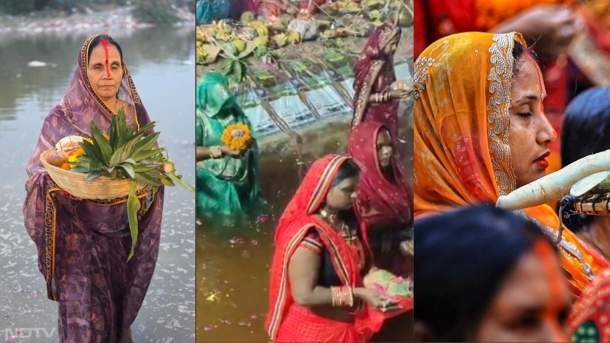 इसके बाद कल यानी 27 अक्तूबर को अस्ताचलगामी डूबते हुए सूर्य को पहला अर्घ्य देने के लिए सैंकड़ों लोग पानी में खड़े हुए, यह दृश्य सूर्य देव के प्रति गहरी श्रद्धा को व्यक्त करता है.  ( PTI)