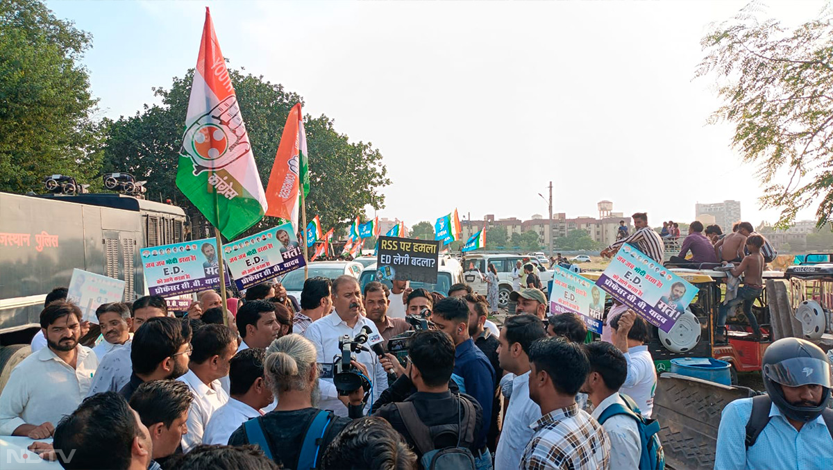 ED की कार्रवाई के विरोध में NSUI का उग्र प्रदर्शन, रोकीं अधिकारियों की गाड़ियां