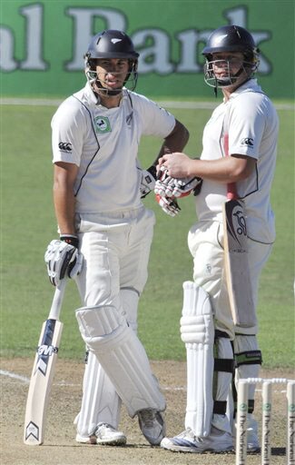 Ross Taylor and Jesse Ryder set a fourth wicket partnership for New Zealand against India on the 1st day of the 2nd Test at McLean Park in Napier on Thursday. (AP Photo) India vs NZ: 2nd Test, Day 1