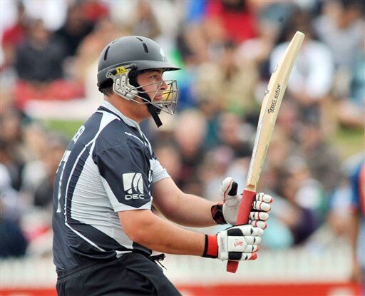 Jesse Ryder hooks against India in the 4th ODI at Hamilton on Wednesday. (AP Photo) India vs New Zealand: 4th ODI