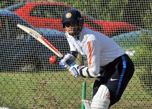 India's Rahul Dravid in the nets at the Test players first net session prior to their forthcoming three Test series against New Zealand in Hamilton on Thursday. (AP Photo) India Test players at nets