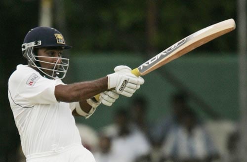Sri Lanka captain Mahela Jayawardene pulls against India on Day 1 of the first Test at the SSC Stadium on Wednesday. India vs SL, 1st Test, Day 1