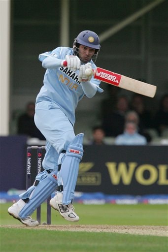 India's Yuvraj Singh hits a ball from England's Chris Tremlett during their one day international cricket match at Edgbaston, Birmingham, England on Monday. India vs England - 3rd ODI