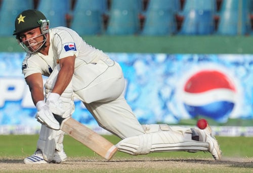 Kamran Akmal bats during the third and final Test match between Sri Lanka and Pakistan at The Sinhalese Sports Club in Colombo. (AFP Photo) Pak vs SL: 3rd Test, Day 3
