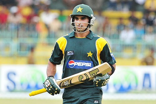 Imran Nazir walks back to the pavilion after his dismissal during the fourth One-Day International between Sri Lanka and Pakistan at The R. Premadasa Stadium in Colombo. (AFP Photo) Pak vs SL: 4th ODI
