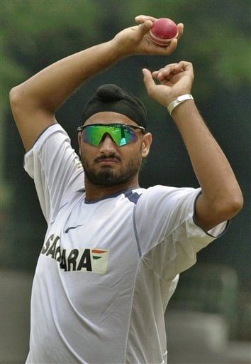 Indian off spinner Harbhajan Singh prepares to bowl during the training camp as the Indian team prepares for the tri-nation series in Malaysia. India gears up for DLF Cup