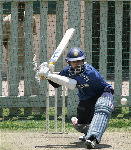 India's cricket player Dinesh Karthik, bats during the net practice in Benoni, South Africa. India gears up for SA
