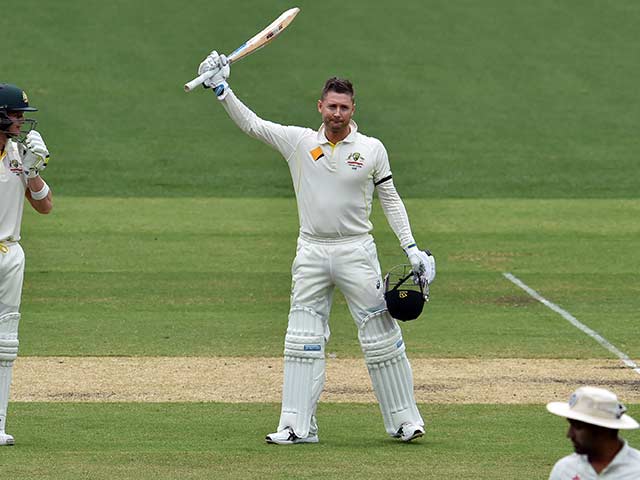 Photo : 1st Test, Day 2: Clarke, Smith Tons Torment India on Rainy Day