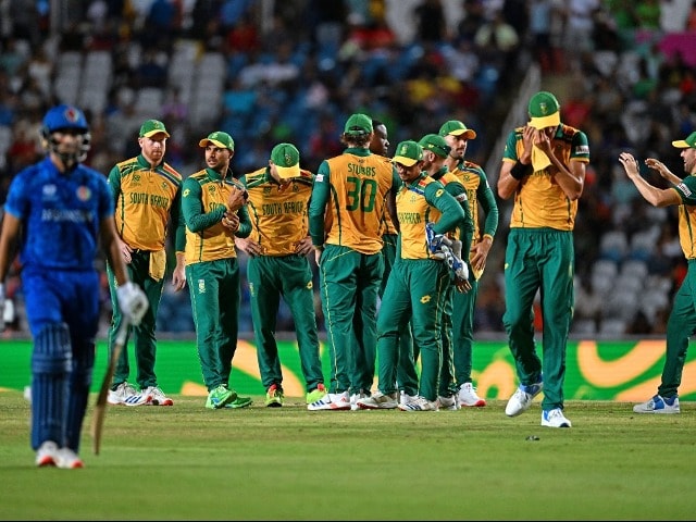 Photo : Afghanistan All Out For 56! South Africa Enter T20WC Final