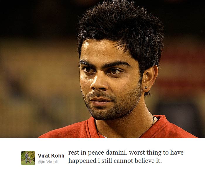 India's talented batsman Virat Kohli is shaken by Amanat's demise. He tweeted: "rest in peace damini. worst thing to have happened i still cannot believe it".