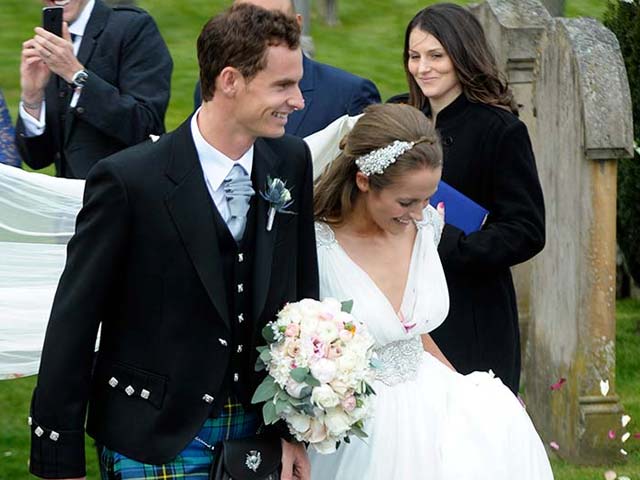 Photo : Game, Set and Match! Andy Murray Marries Long-Time Girlfriend Kim Sears