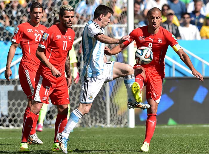 Fifa World Cup Angel Di Maria Strike Gives Argentina Quarters Berth Photo Gallery