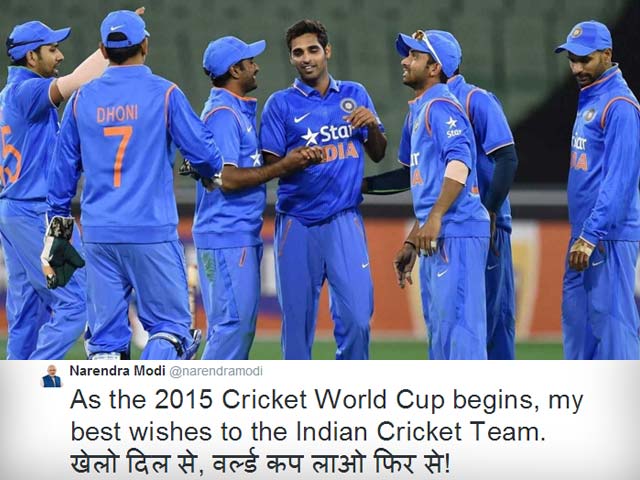 Photo : Prime Minister Narendra Modi - A Die Hard Cricket Fan, Wishes India Ahead of World Cup