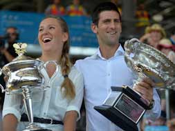 Photo : Australian Open: Djokovic, Azarenka ready to defend titles