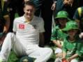 Photo : Oz cricketers at the grassroot level, literally!