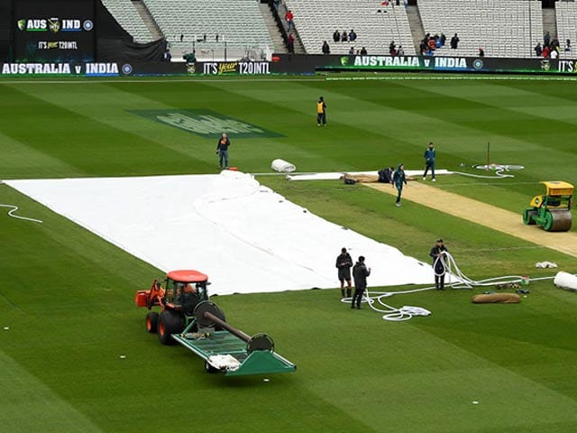 Photo : Rain Wreaks Havoc In 2nd T20I Between India And Australia
