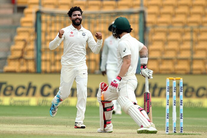Ravindra Jadeja was again the pick of the bowlers for India as he took rest of the three wickets to all-out Australia for 276. The left-arm spinner finished with 6/63 Bengaluru Test, Day 3: Pujara, Rahane Lead Hosts' Resistance