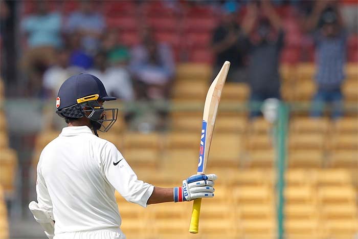 Ajinkya Rahane completed his 11th Test Half century in the first session India Beat Australia By 75 Runs To Win 2nd Test, Level Series 1-1