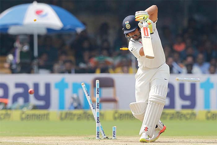 Starc bowled a peach of a delivery to dismiss Karun Nair for a duck India Beat Australia By 75 Runs To Win 2nd Test, Level Series 1-1
