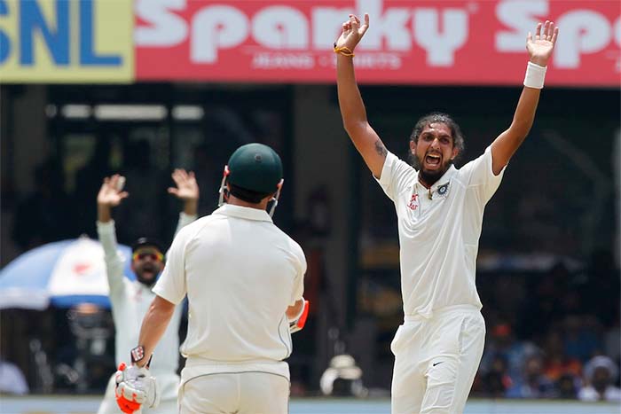 Ishant Sharma and R Ashwin struck early as the visitors lost Matt Renshaw, David Warner inside 10 overs India Beat Australia By 75 Runs To Win 2nd Test, Level Series 1-1