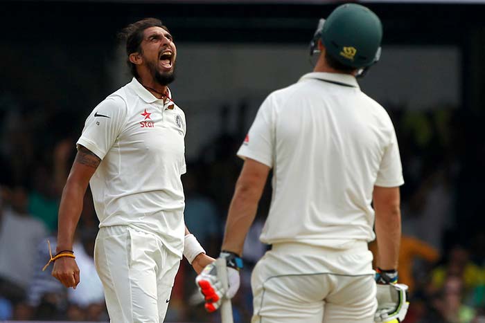 Ishant Sharma got rewarded for his superb spell at the stroke of tea. He removed Mitchell Marsh for a duck Bengaluru Test, Day 2: Indian Bowlers Fight But Australia Take 48-Run Lead