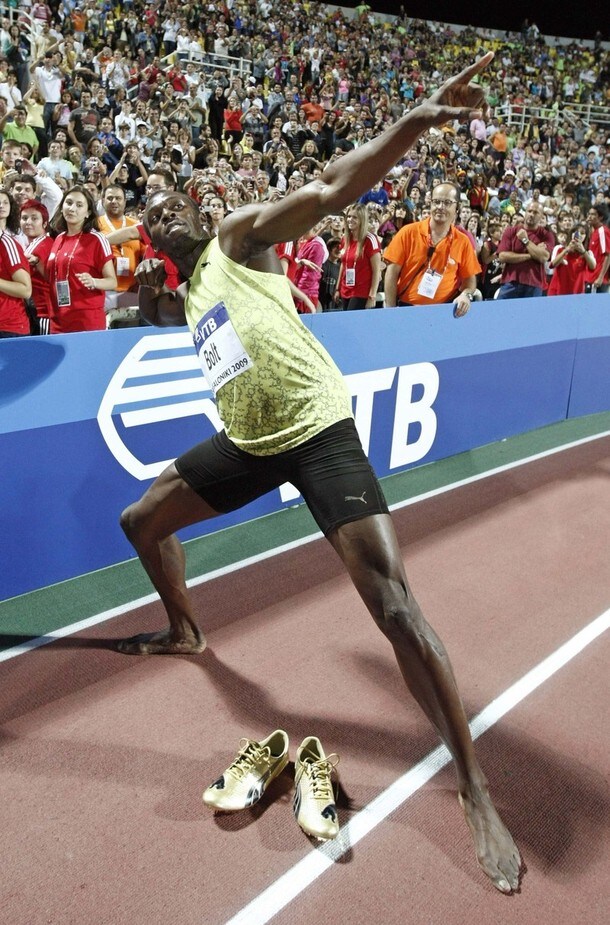 Usain Bolt At Lightening Speed Photo Gallery