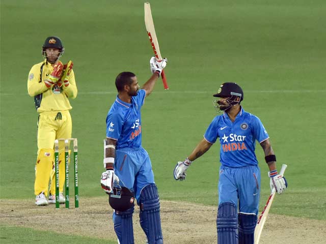 Photo : 4th ODI: Virat Kohli, Shikhar Dhawan Tons Not Enough to Take India to win vs Australia