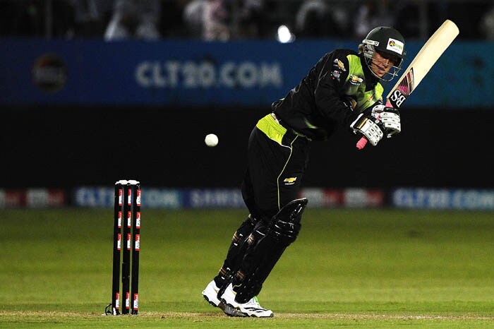 Warriors batsman Colin Ingram plays a stroke during the Champions League Twenty20 League match between Warriors and Chennai Super Kings at St. Georges park Stadium in Port Elizabeth. (AFP Photo) CLT20: Chennai vs Warriors