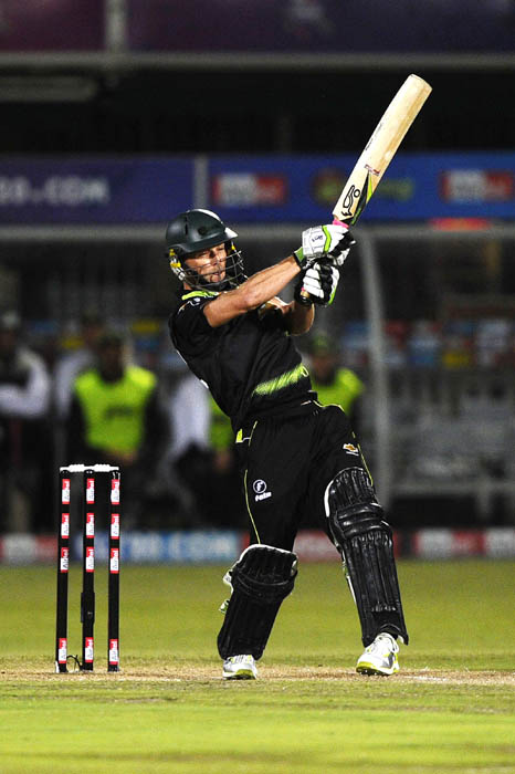 Warriors batsman and Captain David Jacobs plays a stroke during the Champions League Twenty20 League match between Warriors and Chennai Super Kings at St. Georges park Stadium in Port Elizabeth. (AFP Photo) CLT20: Chennai vs Warriors