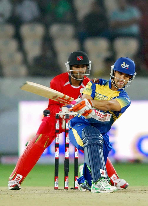 Cape Cobra's JP Duminy in action during Champions League Twenty20, 2nd semi-final at Rajiv Gandhi International Cricket Stadium, Hyderabad on Thursday. CLT20 2nd semis: T&T vs Cobras