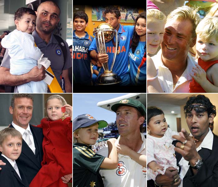 They have tons of runs, plenty of wickets and an amazing number of catches. They however, also have a life outside the playing field. A look at the other, more personal side of present and former cricketers. (AFP images)