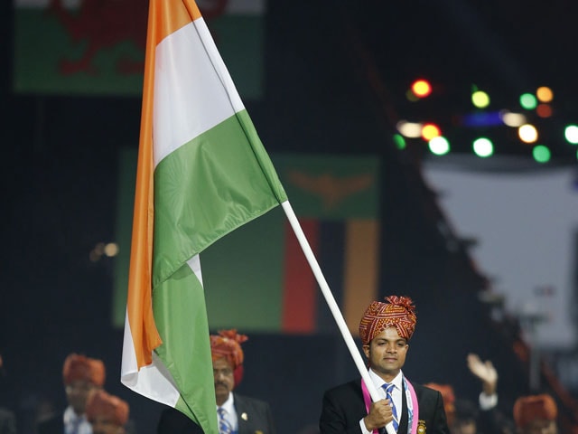 Photo : CWG Opening Ceremony: Indian Flag Flutters High At Glasgow