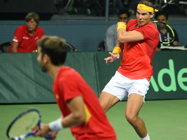 Photo : Davis Cup: Rafael Nadal Leads Spanish Armada to Victory Over India