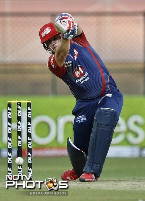 The other opener in Aaron Finch batted well for his 25 and was partnered well by Naman Ojha (33) (not in the picture). (AP Photo/Aijaz Rahi) IPL 5: Bangalore ease past Delhi