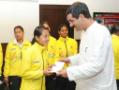 Indian Junior Women Hockey team felicitated by Sports Ministry Indian Junior Women Hockey team felicitated by Sports Ministry