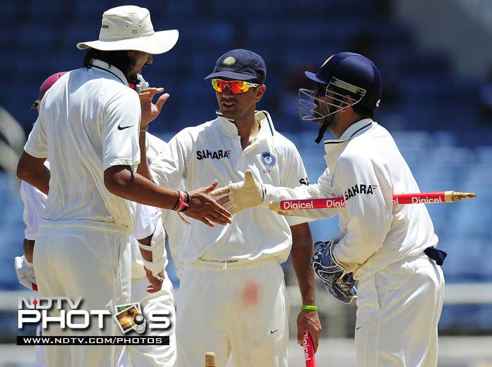 Under Dhoni's captaincy, India for the first time in the history of cricket won the first Test of a series against West Indies in the Caribbean. India won the first Test in Kingston by 63 runs.