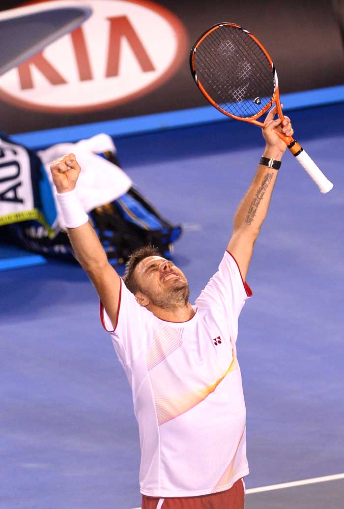 Aus Open Stanislas Wawrinka Sends Defending Champ Novak Djokovic Packing Photo Gallery