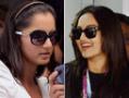 Photo : Sania, Sonakshi and Bhajji enjoy Indian GP