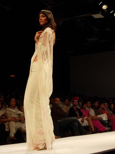 Sensous sarees in chiffon had every one going ga ga Fashion finale