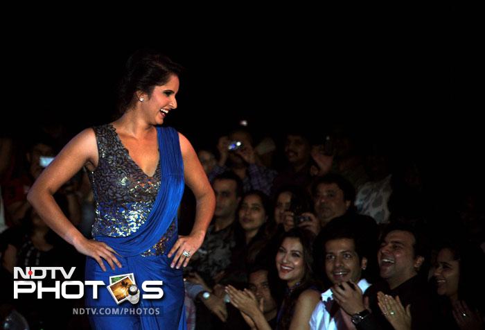 Sania was an instant hit with the crowd.