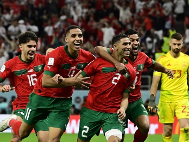 Photo : FIFA World Cup, Day 17: Morocco Beat Spain; Portugal Thrash Switzerland To Enter Quarterfinals