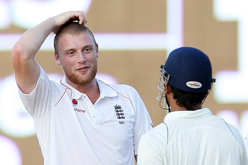 During the 2008-09 tour of India, Flintoff’s performance was average. He picked 10 wickets and scored just 84 runs in 2 Tests. (AFP Photo) Andrew Flintoff's 'Test'ing journey