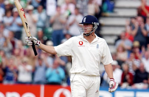 In 2003, he got hit on shoulder by teammate Sajid Mehmood during a net session that forced him to miss Zimbabwe Test series. He made his comeback against South Africa two months later. He slammed 142 runs but failed to pull England out of the clutches of defeat. (AFP Photo) Andrew Flintoff's 'Test'ing journey