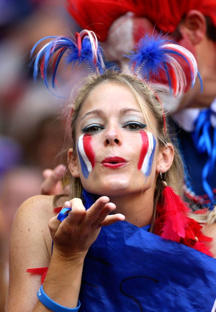 FIFA World Cup: Fans Cheer as 'French Kiss Nigeria Goodbye' | Photo Gallery