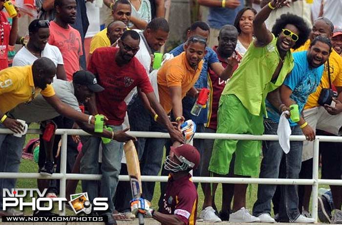 Earlier, Gayle was not considered for the West Indies captaincy because he did not sign the retainer contract with the board, while the player felt his not signing the contract shouldn't have affected his captaincy. New look Gayle graces the stands