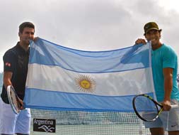 Photo : Nadal vs Djokovic: Scorching rivalry on freezing glacier!